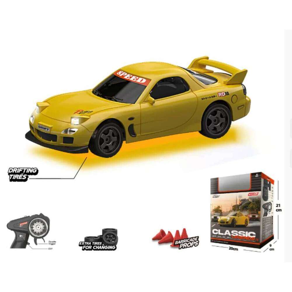 Qnm Mini Drift Car M3 Racing Model Remote Control Desktop Decoration Collection Toy Birthday Gift for Boys Z260303