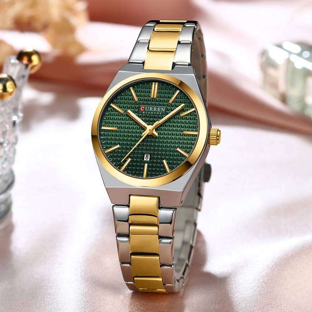 CURREN Brand Fashion Luxury Women Quartz Watch Round Small Dial Stainless Steel Strap Girl Wristwatch with Box XJ260303