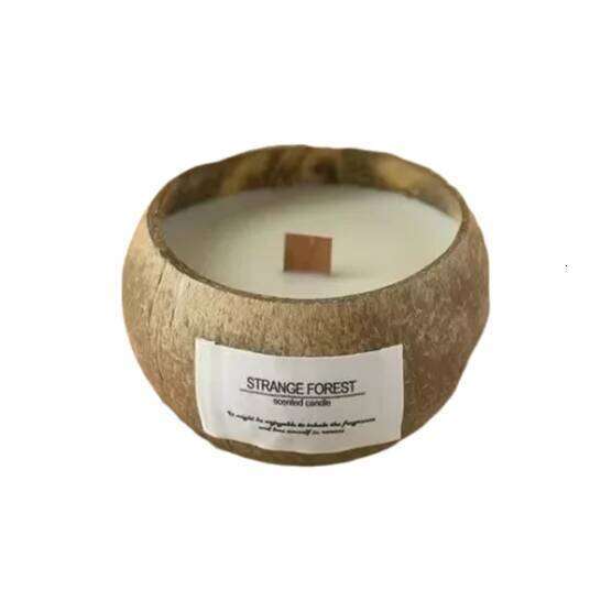 Natural Coconut Shell Scented Aromatherapy Plant Essential Oil Candle, Ins - Style Home Ambient Decor Ornament W260304