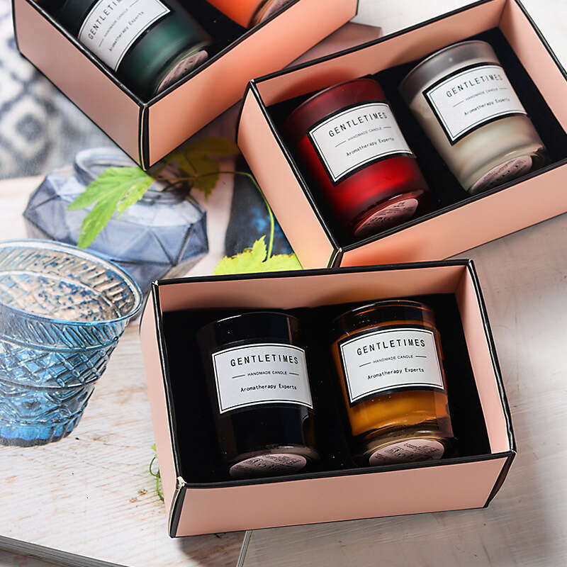 In Stock Wholesale European Romantic Soy Lamp Creative Valentine's Day Gift Box Fragrance Aromatherapy Candle Set W260304