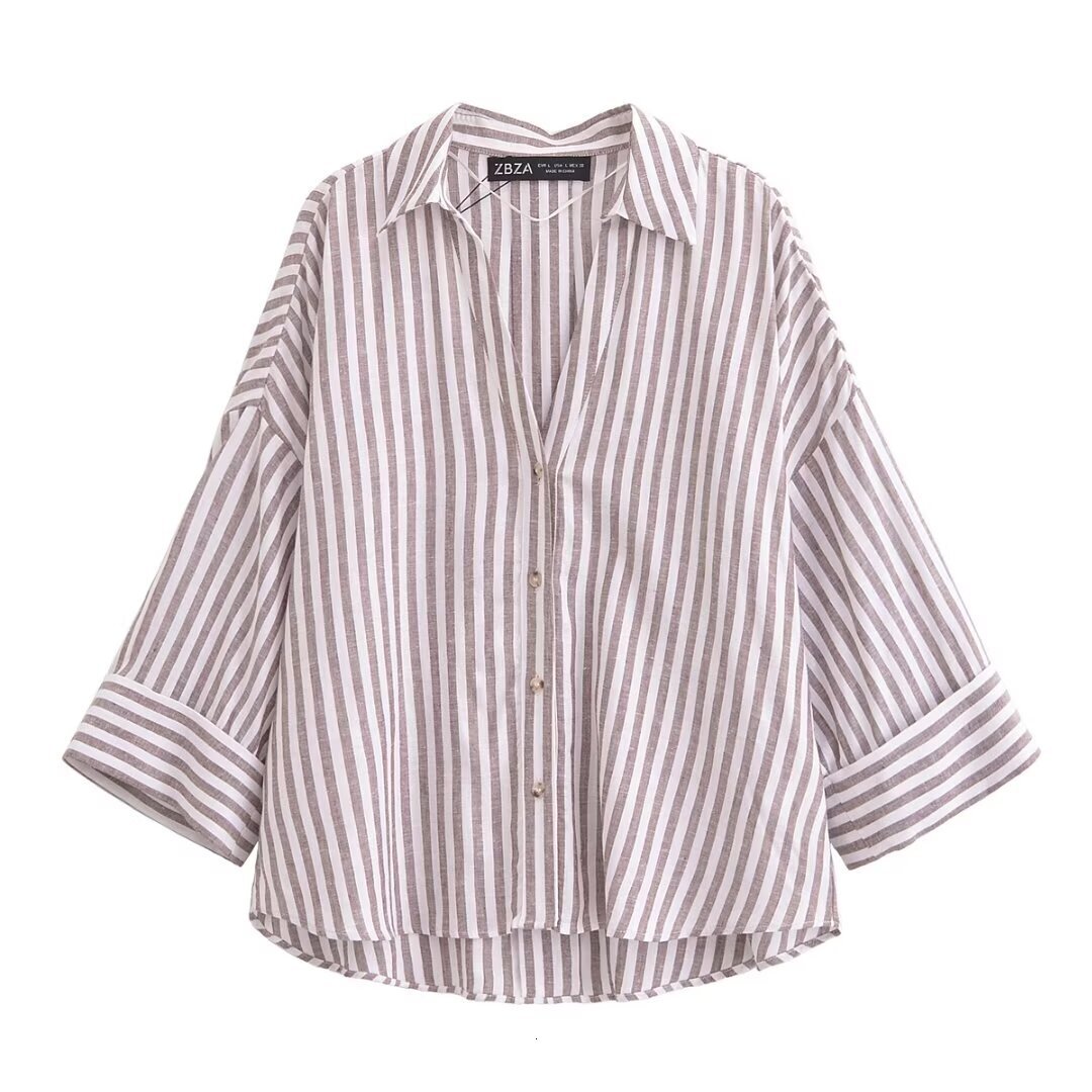 Women's Fashion Season New Fashionable Versatile Linen Polo Shirt Blend Wide Designer Hoodie Designer Shirt Sleeve Comfortable Shirt