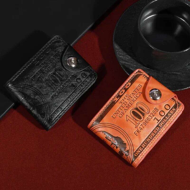 Men's Wallets With 100 US Dollar PatternWallet Male Leather Walet Photo Card HolderFashion Large Capacity Wallet Purse Bag C260304