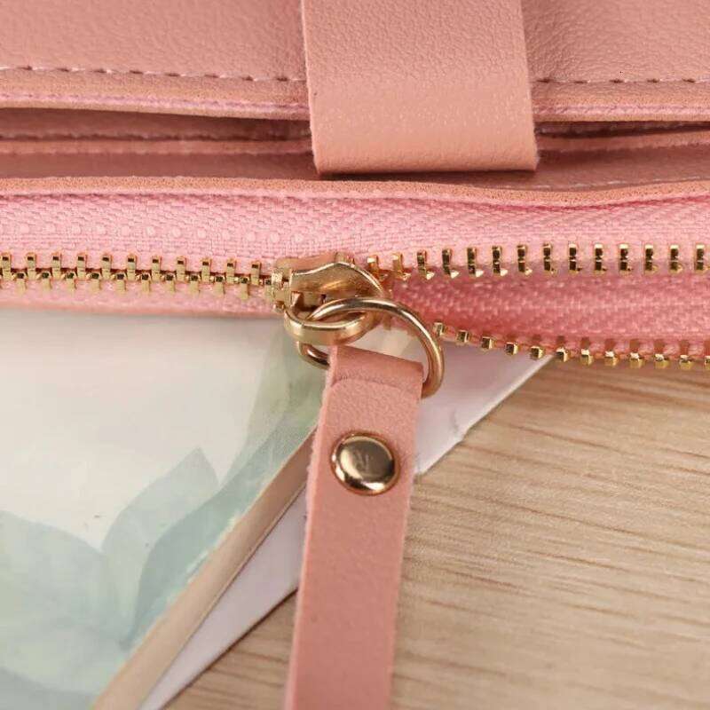 2025 New Women's Short Wallet with Zipper Snap Closure Slots Coin Pocket Multi Functional Student - Friendly Card C260304