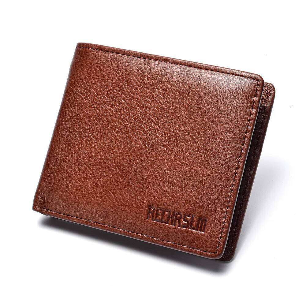 Classic Style Genuine Leather Men's Short Fashion High-Quality Coin Holder Card Carrier Wallet C260304