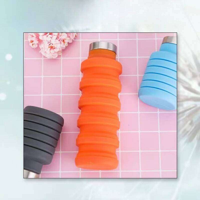 1pc Silicone Folding Sports Bottle Portable Outdoor Travel Water Cup Easy to Store Retractable S260303