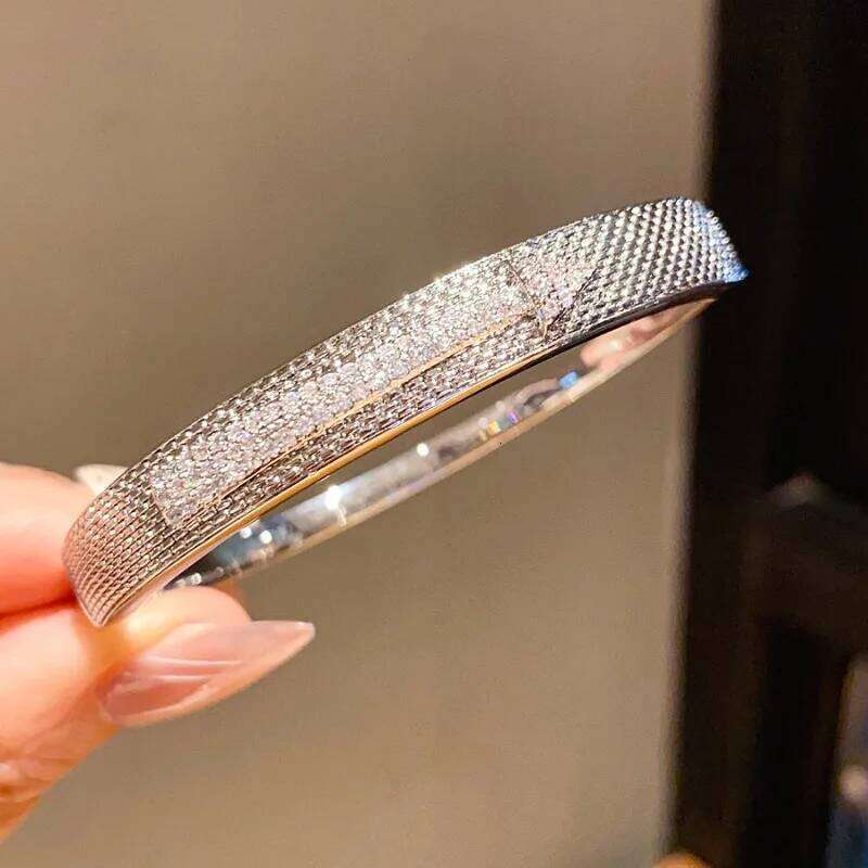 Copper Sparkly Rhinestone Bracele Colorfast Clasp Bracelets For Women Skyful Star Bracelet Light Luxury Paty Jewelry Gifts XJ260303