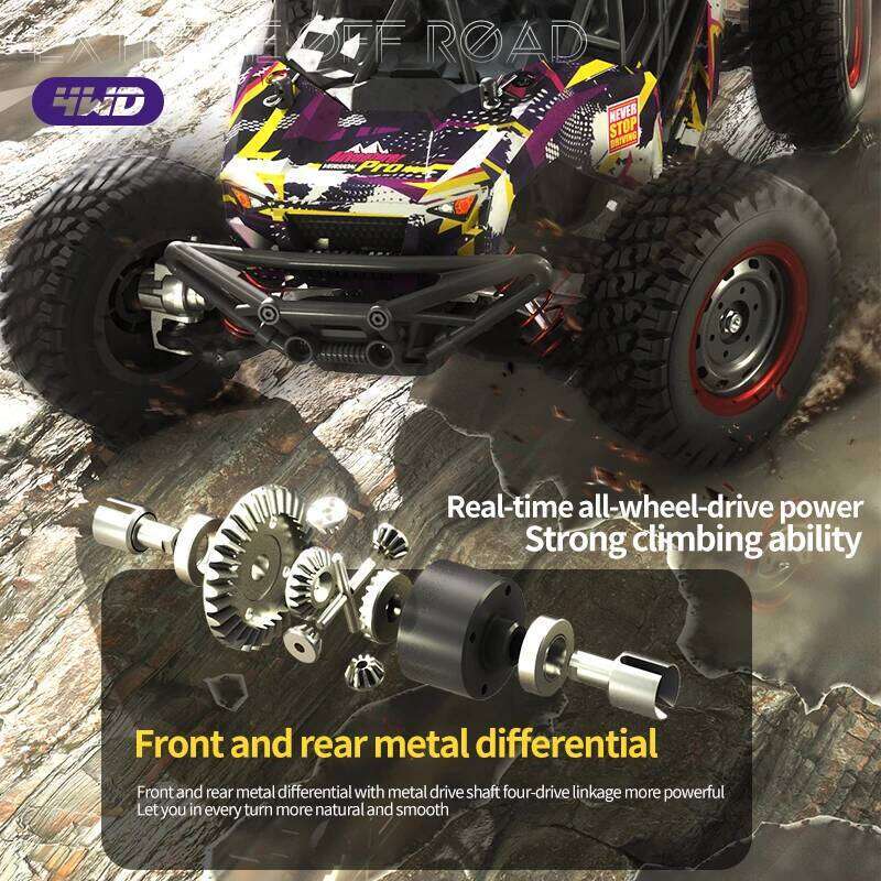 SCY 16106 PRO 4WD Off-Road RC Cars 70Km/h 2.4G Alloy Gear Brushless Motor 1:16 All Terrain Vehicles Drift Car Toy for Adults Z260303