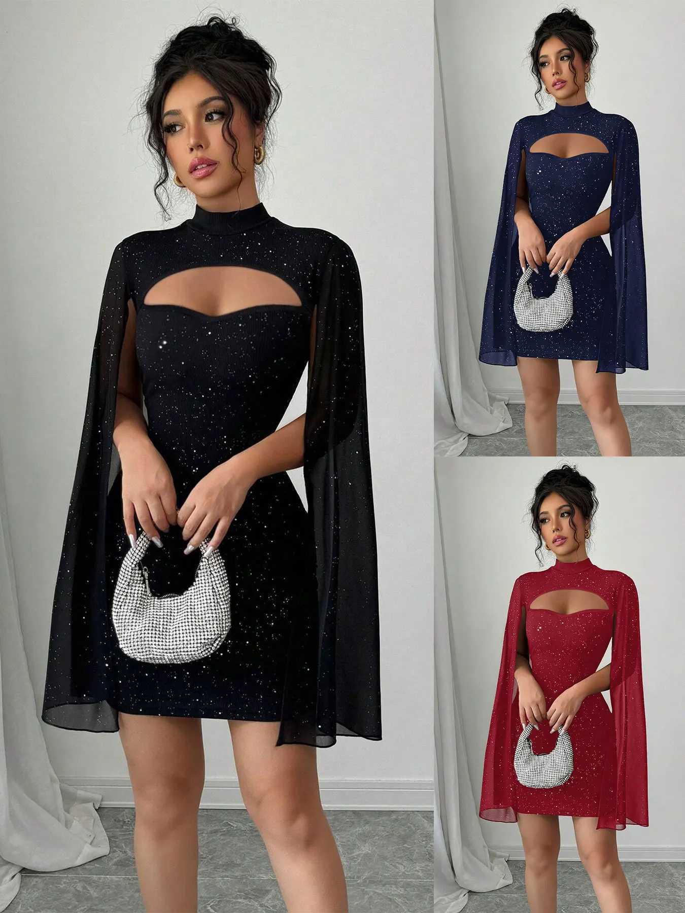 Womens Design Sensation Feeling Bodycon Dress Early Autumn New Style Party Dress Elegant And Stylish One-Piece M260304