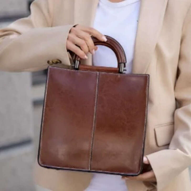 Luxury Shoulder Bags Totes Hobo Genuine Leather Women S New Commuter Handbag Retro Large Capacity Tote Ladies Bag SENYY