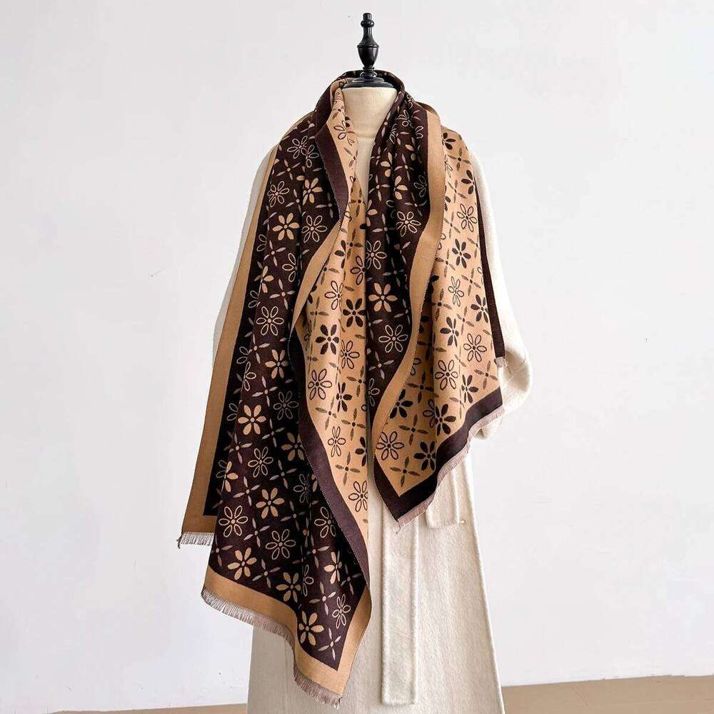 2025 New Women's Autumn and Winter Trend Imitation Cashmere Scarves Female Thermal Air Conditioner Shawl Long Scarf XJ260304