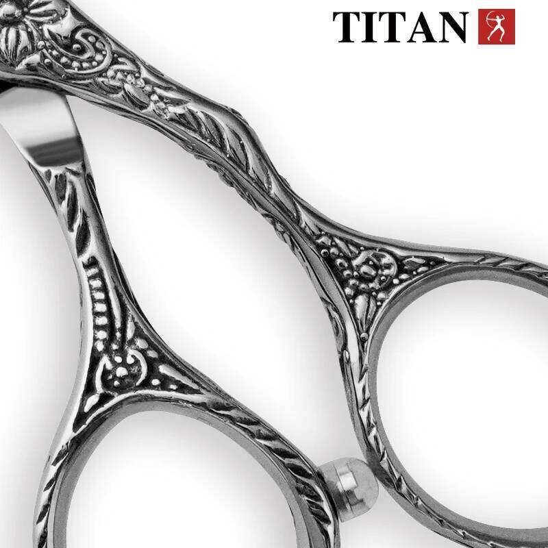 Titan Japanese 440 Steel 6 Inch Professional Scissors for Barber Cutting,, Hairdressing cut thinning shear H260303