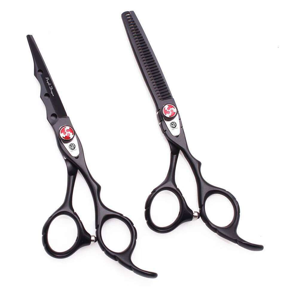 Purple Dragon Professional 6" Japan 440C Hair Cutting Scissors Barber Shop Hairdressing Thinning Shears Z1019 H260303