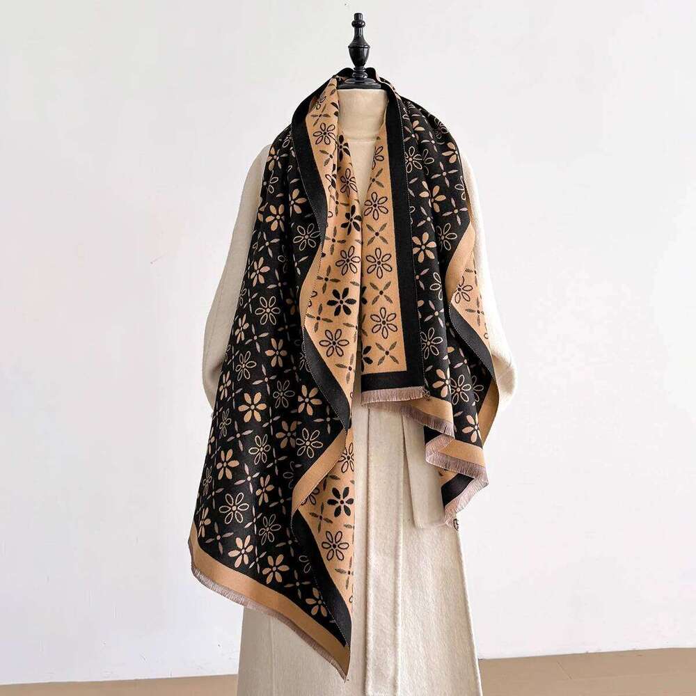 2025 New Women's Autumn and Winter Trend Imitation Cashmere Scarves Female Thermal Air Conditioner Shawl Long Scarf XJ260304