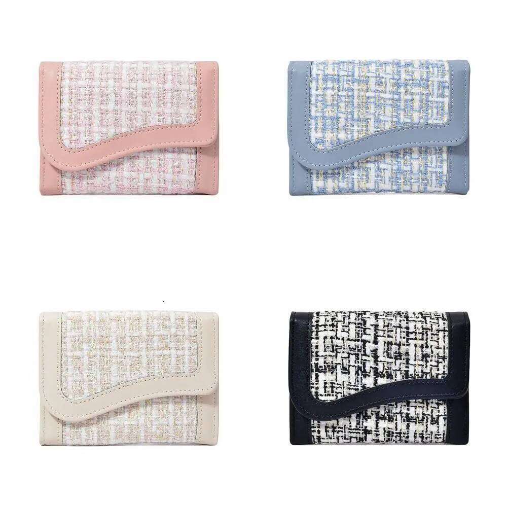 Simple Korean Style Women's Wallet Short Clutch PU Purse Multi-function Cloth Card Bag Women C260304