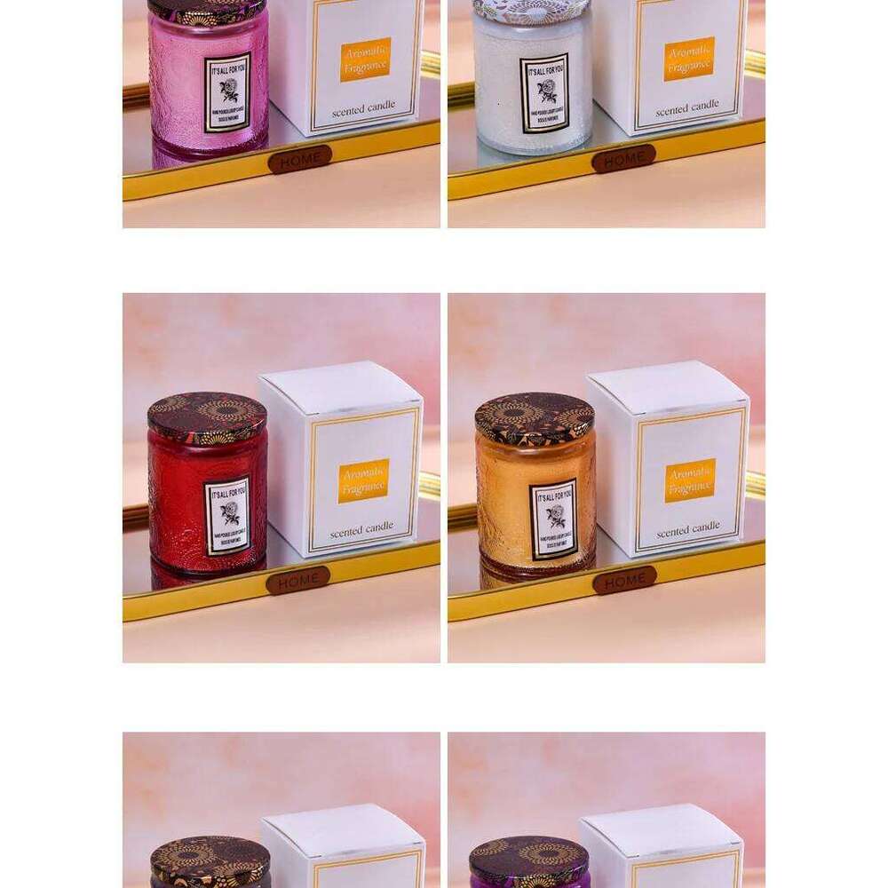 Soy with Sculpted Design Smoke-Free Aromatherapy Romantic Decorative Gift Candle for Sending W260304