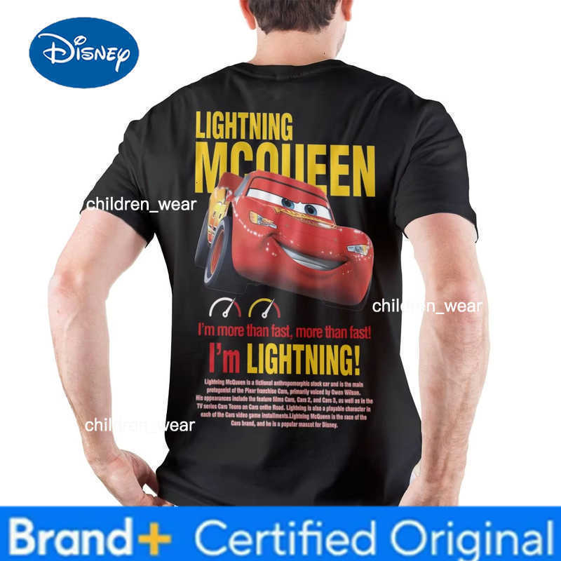 Disney Lightning Mcqueen and Sally Back Print Couples T-shirt For Men Women Sally and Mcqueen Cotton Short Sleeve Tee Summer Casual Top H260304