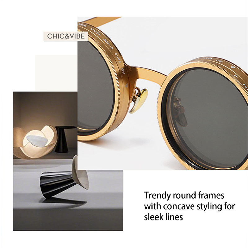 Adjustable dimming sunglasses, fishing driving filters, retro glasses, UV resistant polarized sunglasses