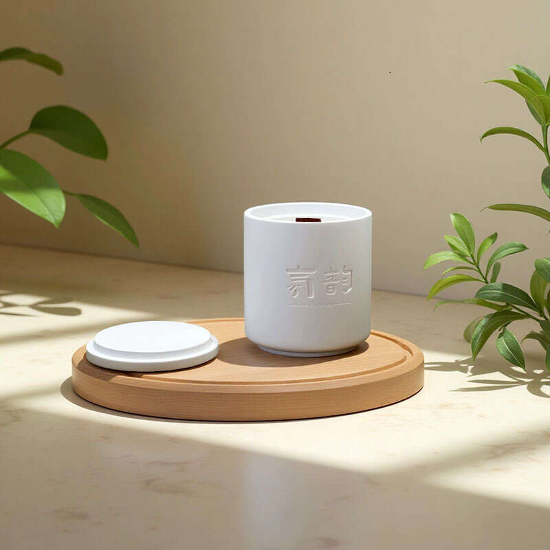 Gypsum Cup Aromatherapy Candle Smokeless Wholesale Bedroom Essential Oil Incense Ornament Creative Gift Handmade W260304