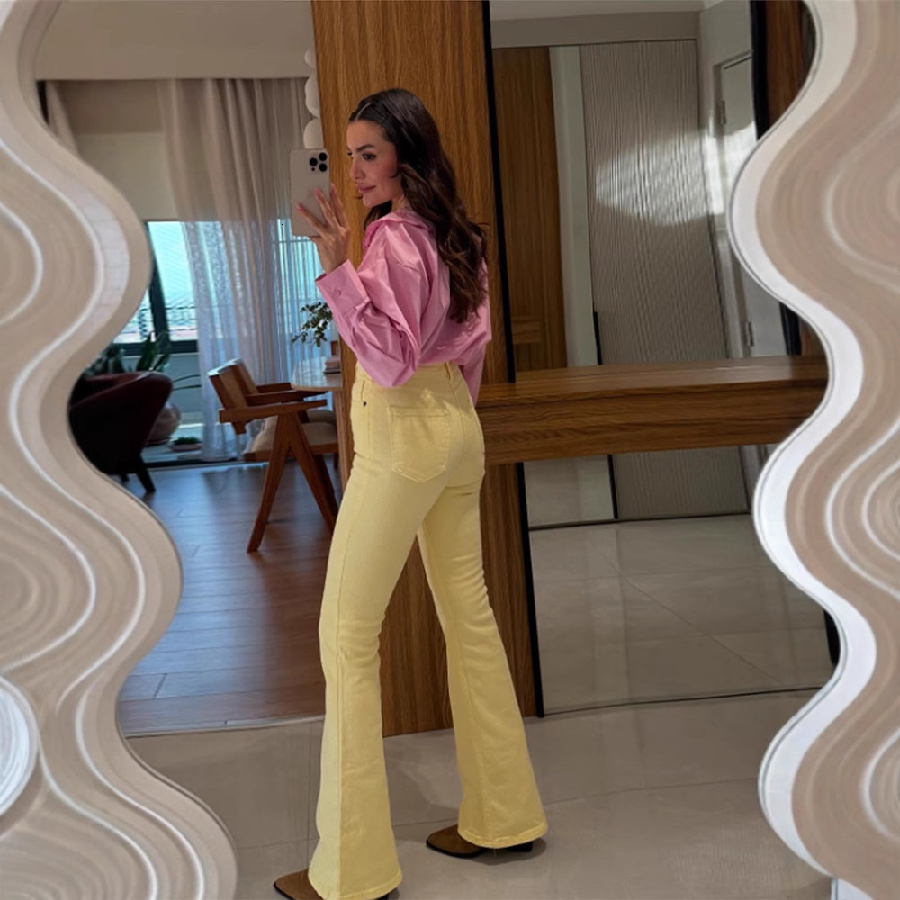 Embroidery Doll Collar Shirt Women Single Breasted Loose Long Lantern Sleeve Top Spring Street Shirts Female Blouses Pink 240807