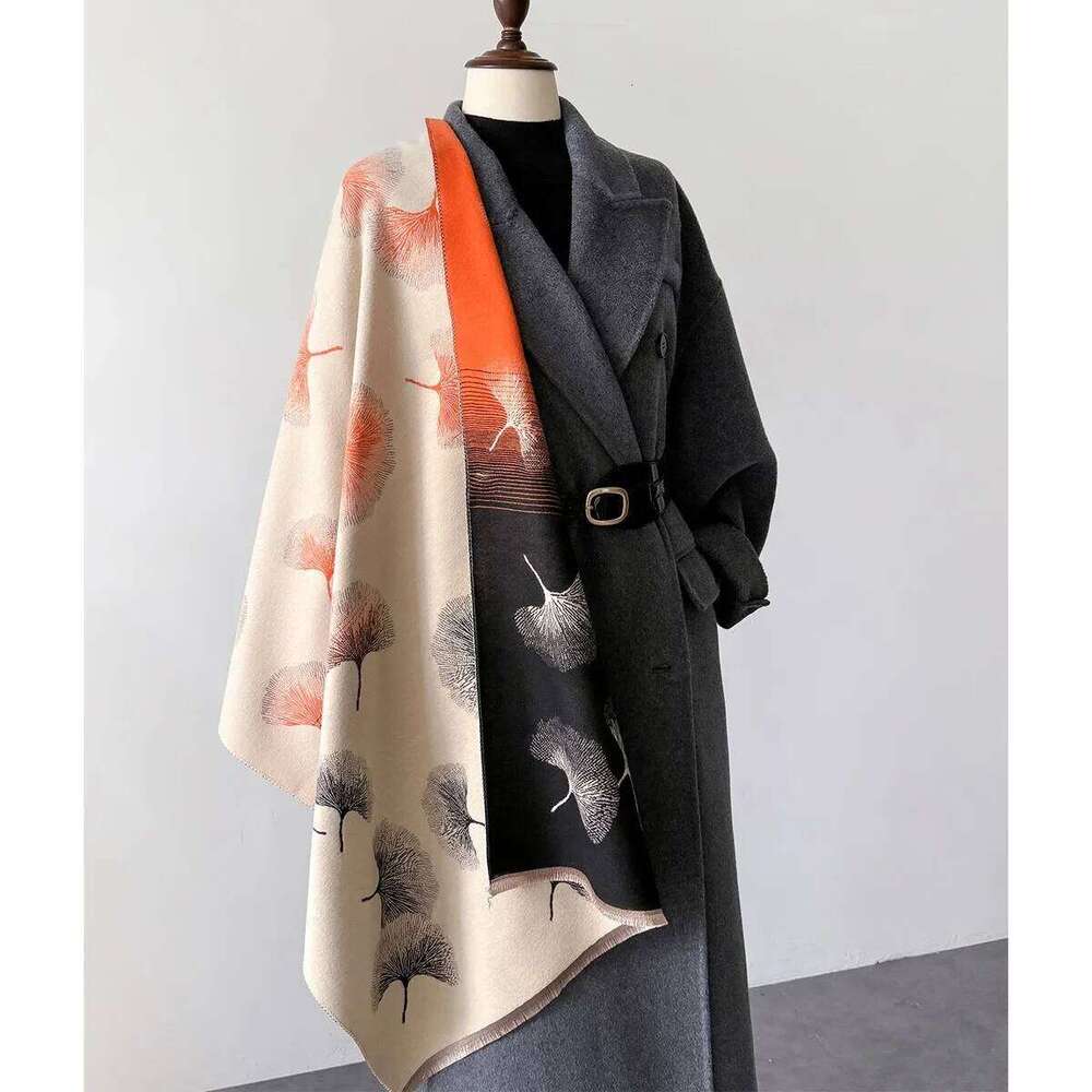 Winter Warm Cashmere Scarf for Women Luxury Pashmina Blanket Thick Shawl Wrap Neckerchief Fashion Bufanda Echarpe Poncho 2024 XJ260304