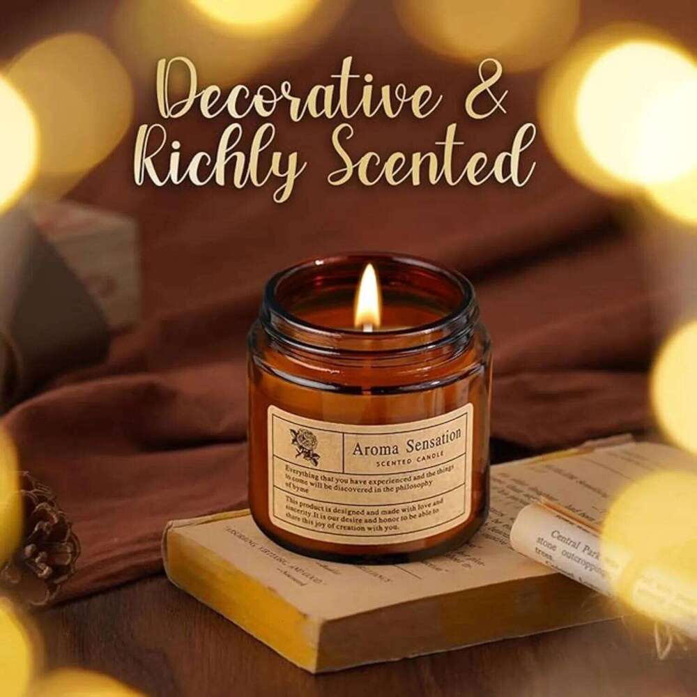 Small cup,Brown cup smokeless romantic fragrance jar scented candles, glass candle cups W260304