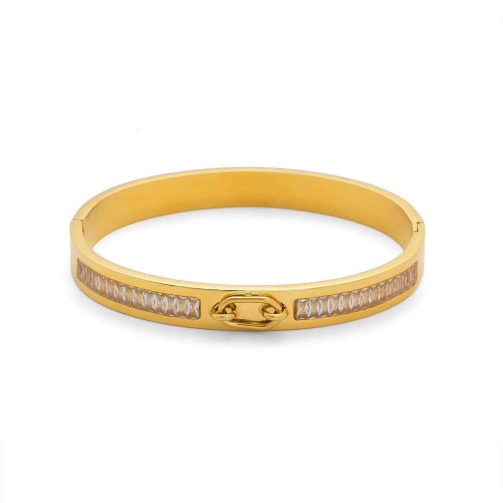 Miranda High-Grade Zirconia Round Bracelet Bangle Arrivals Unique Stainless Steel Chic Charm Jewelry Waterproof Gift XJ260303