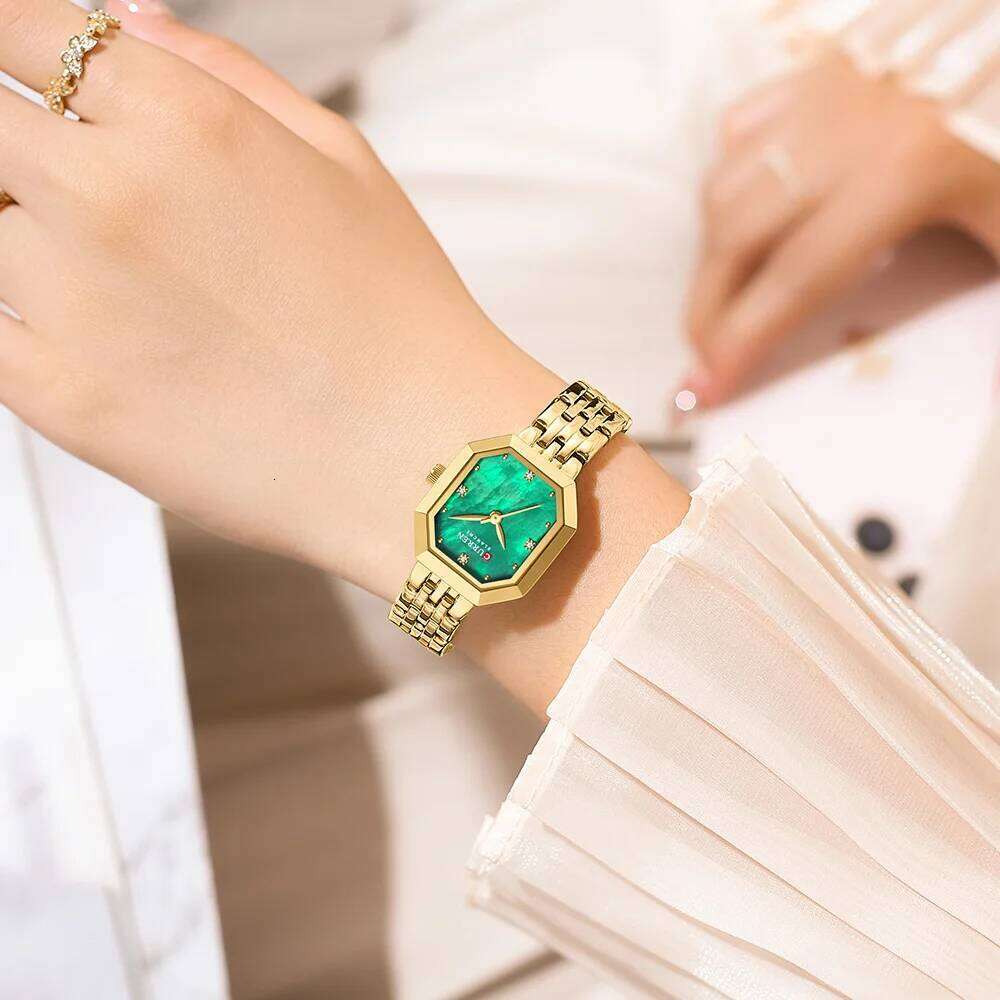 CURREN Square Stainless Steel Ladies Elegant Simple Fashionable Gift Watch with Box XJ260303