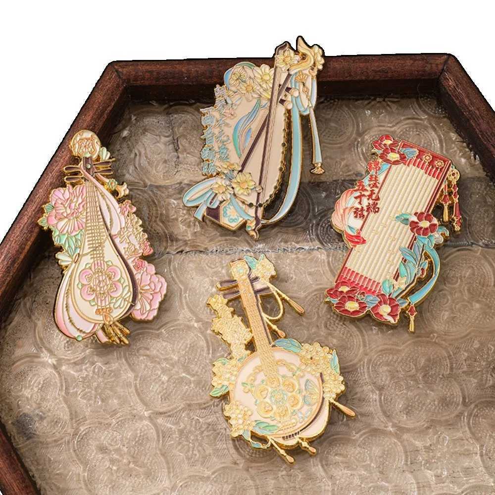 Ancient Chinese Style Metal Refrigerator Magnets Huaxia Melody Series Creative Magnetic Stickers Artistic Cultural GiftsT260304