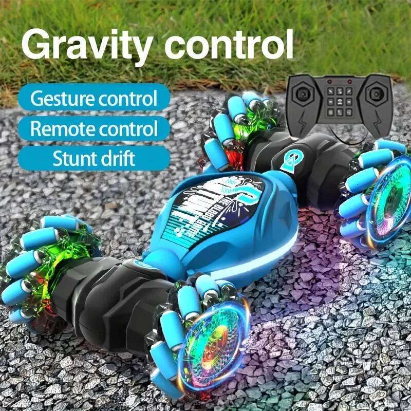 Gesture Sensing 4WD 2.4G RC Stunt Car 360 Rotation, Dual Mode Deformation, Cool Lights & Music, Best Gift for Boys and Girls Z260303