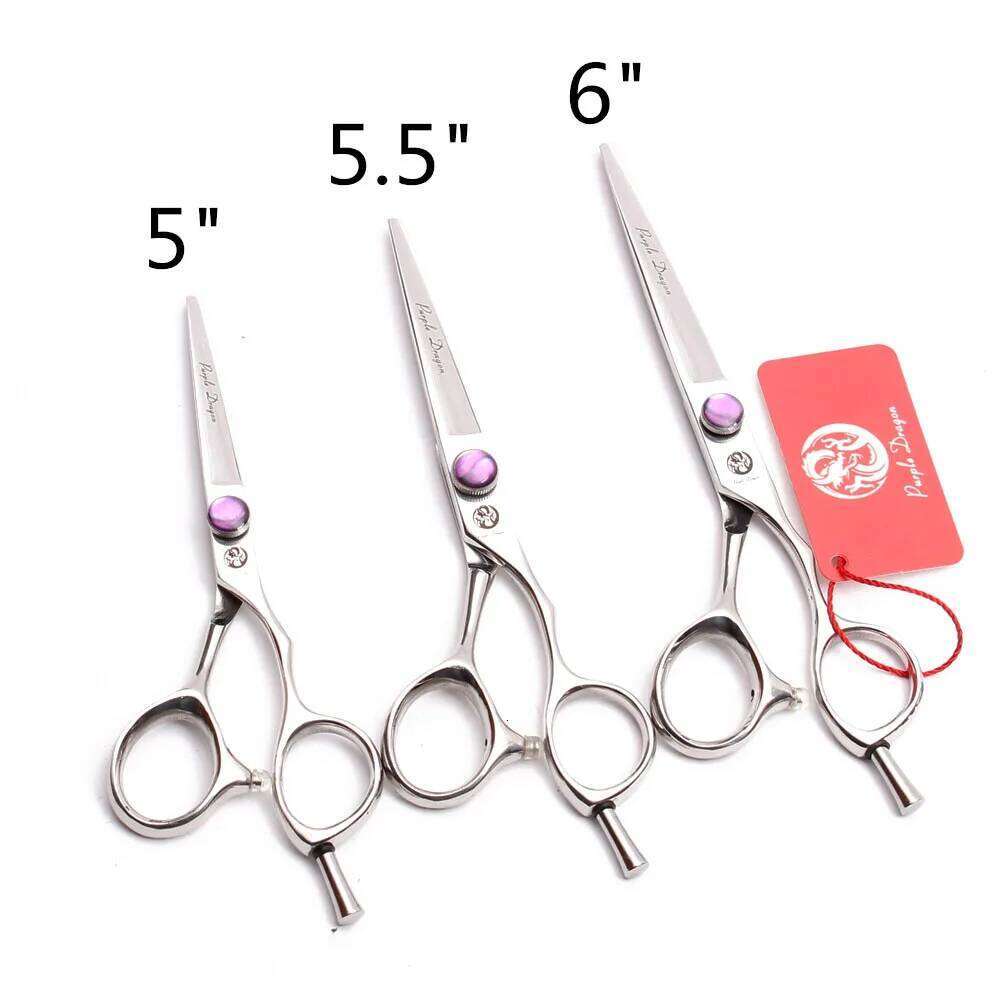 5.0" 5.5" 6" JP 440C Purple Dragon Professional Hairdressing Cutting Shears Thinning Salon Hair Scissors Z9014 H260303