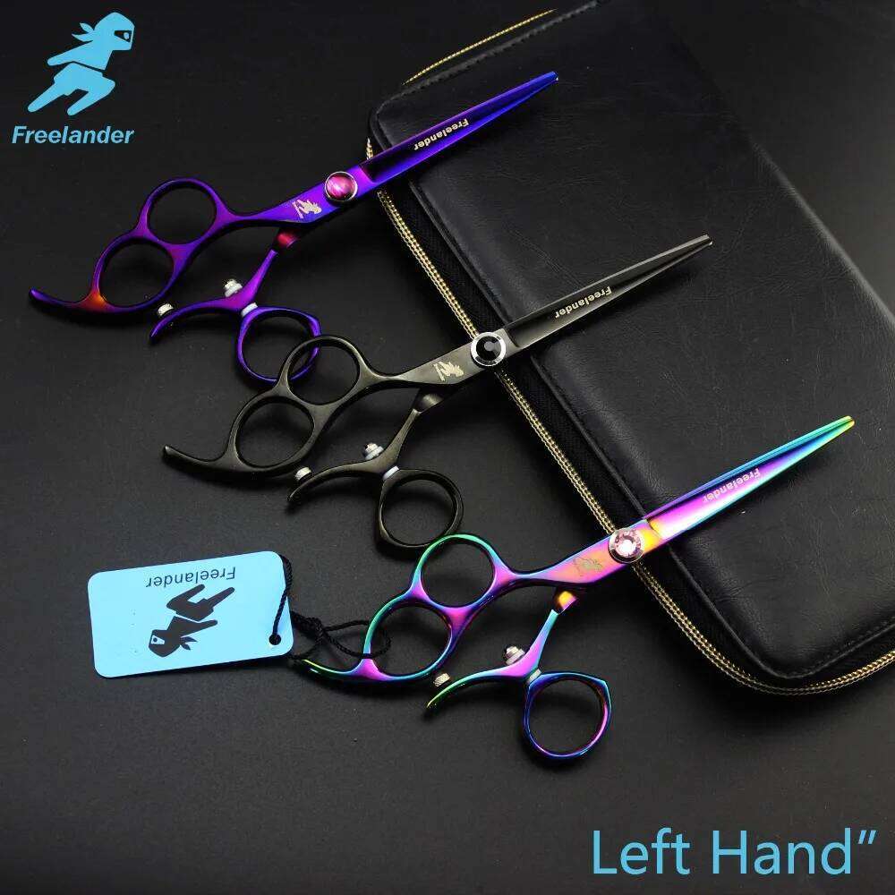 6.0in. Freelander Rotate the handle Profissional Hairdressing Cutting Scissors Set Barber Shears High Quality Salon H260303