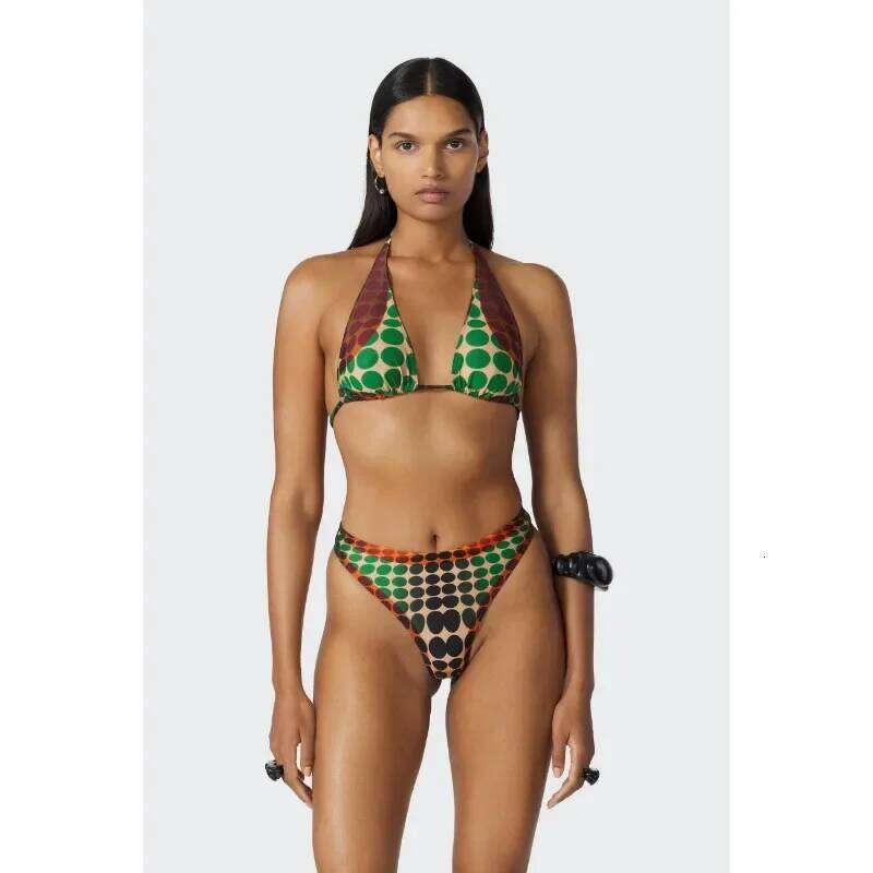 Luxury Brand Women's Bikini Set Polka Dot Pattern Two-piece Bathing Suits Fashion Design Hot Spring Beach Micro Thong Biquini Y260303