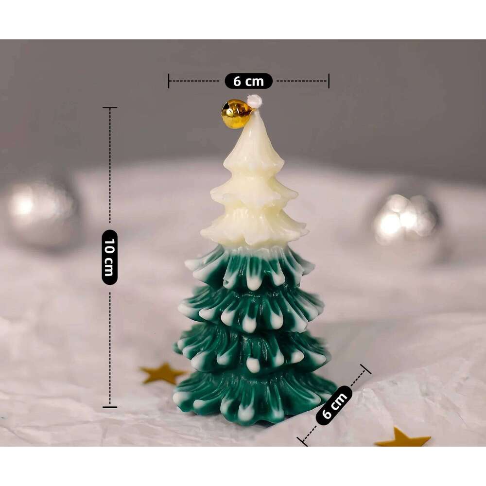 Tree Soy Wax Candle, Handmade Scented Christmas Holidays, Home Decoration for Women and Men, Holiday Gift W260304
