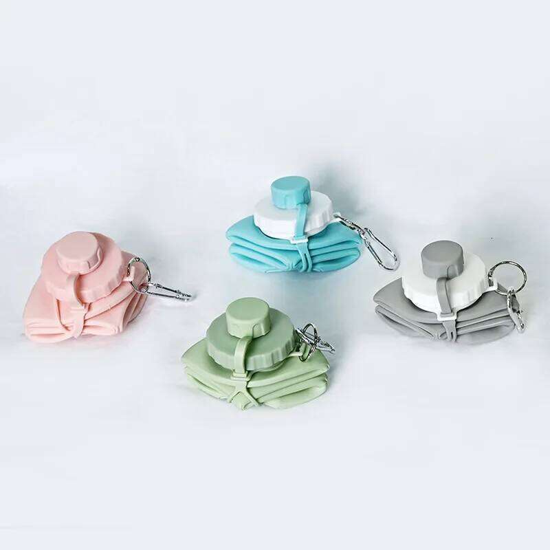 600ml Outdoor Sports Travel Silicone Portable Folding Water Bottle High Temperature Resistant Reusable S260303