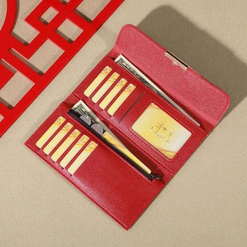2024 New Women's Metal Long Folding Personalized Student Cute Mini Fashion Handheld Zero Wallet C260304