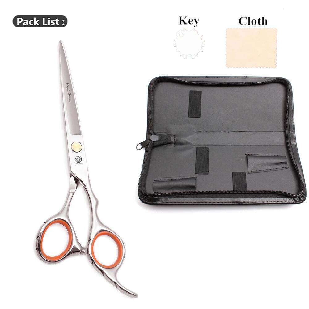 Professional Hairdressing Purple Dragon 5.5" 6" JP Stainless Thinning Shears Hair Cutting Scissors Barber Shop Z1008 H260303