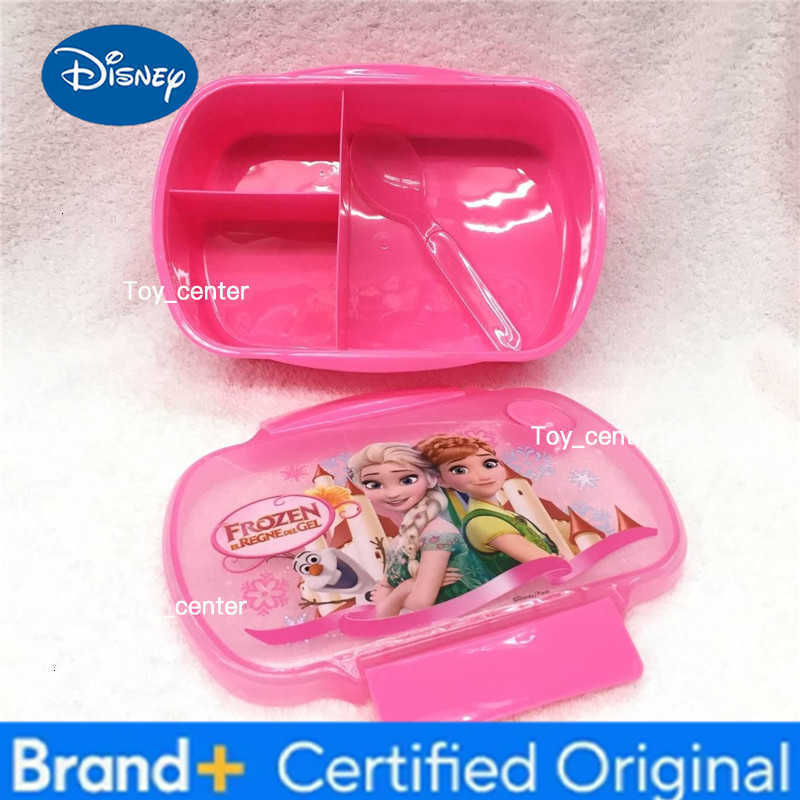 Snow Princess Lunch Box Anime Princess Cartoon Pink Lunch Box Portable Leak-proof Food Container Student Plastic Tableware H260304