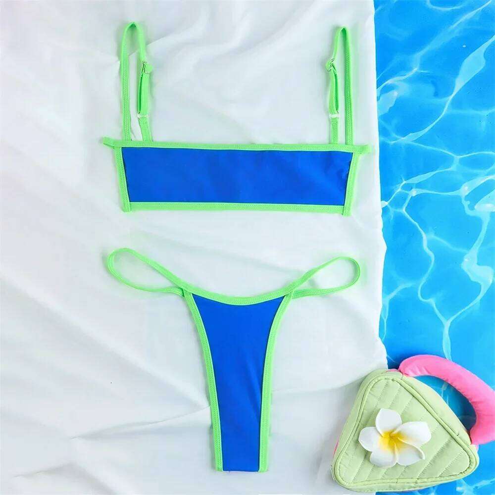 Sexy String Bikini Thong Swimsuit Women Brazilian Micro Bikinis Extreme Swimwear Y2K Border Two Piece Beach Bathing Suits Outfit Y260303