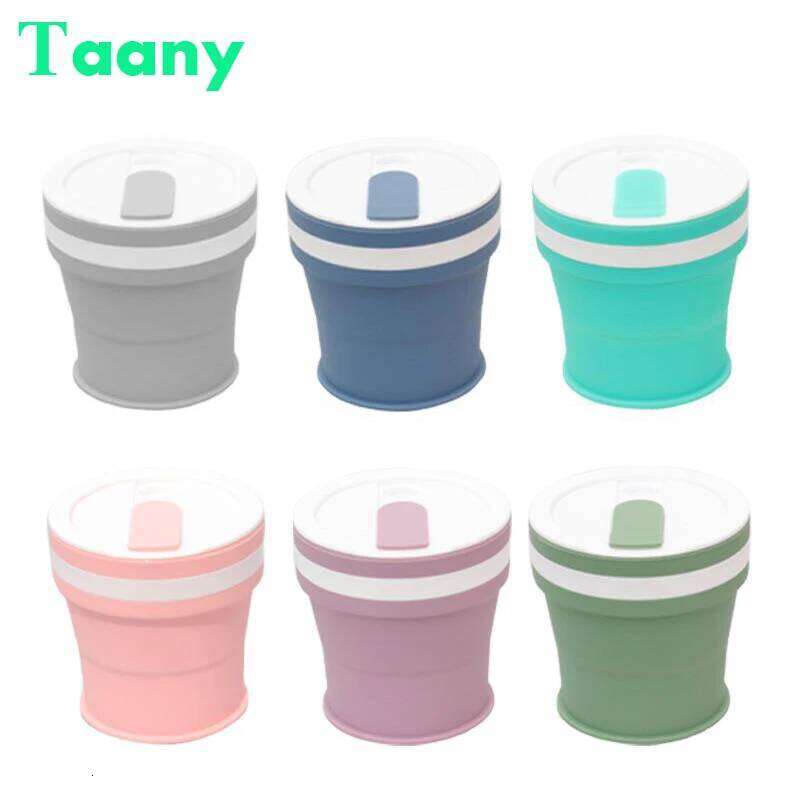 Collapsible Silicone Coffee Mugs, Travel Cup, Folding Water BPA Free, Food Grade, Drinking Ware Mug, Tea Cups, 350ml S260303 e8d