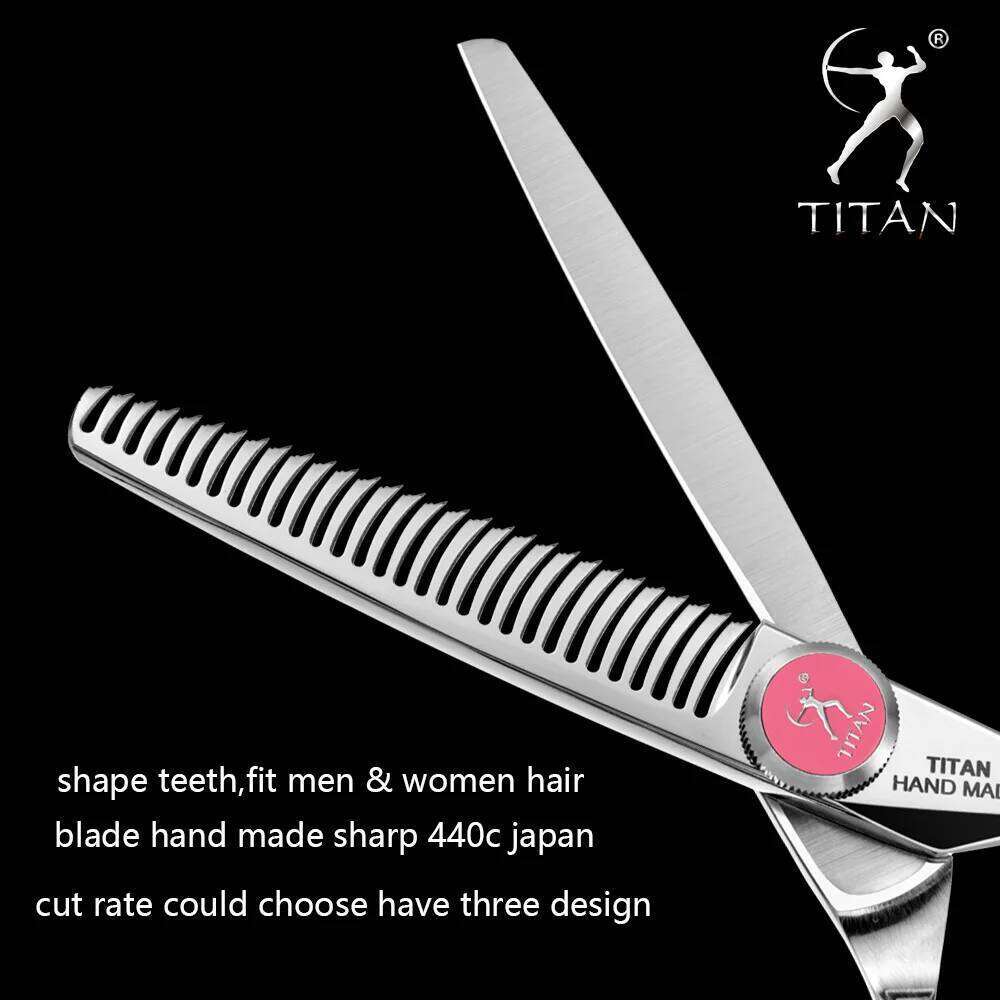 Titan Professional Thinning Cutting Barber Hair Shears Scissor Hairdressing Scissors 5.5/6.0/6.5/7.0inch 440C H260303