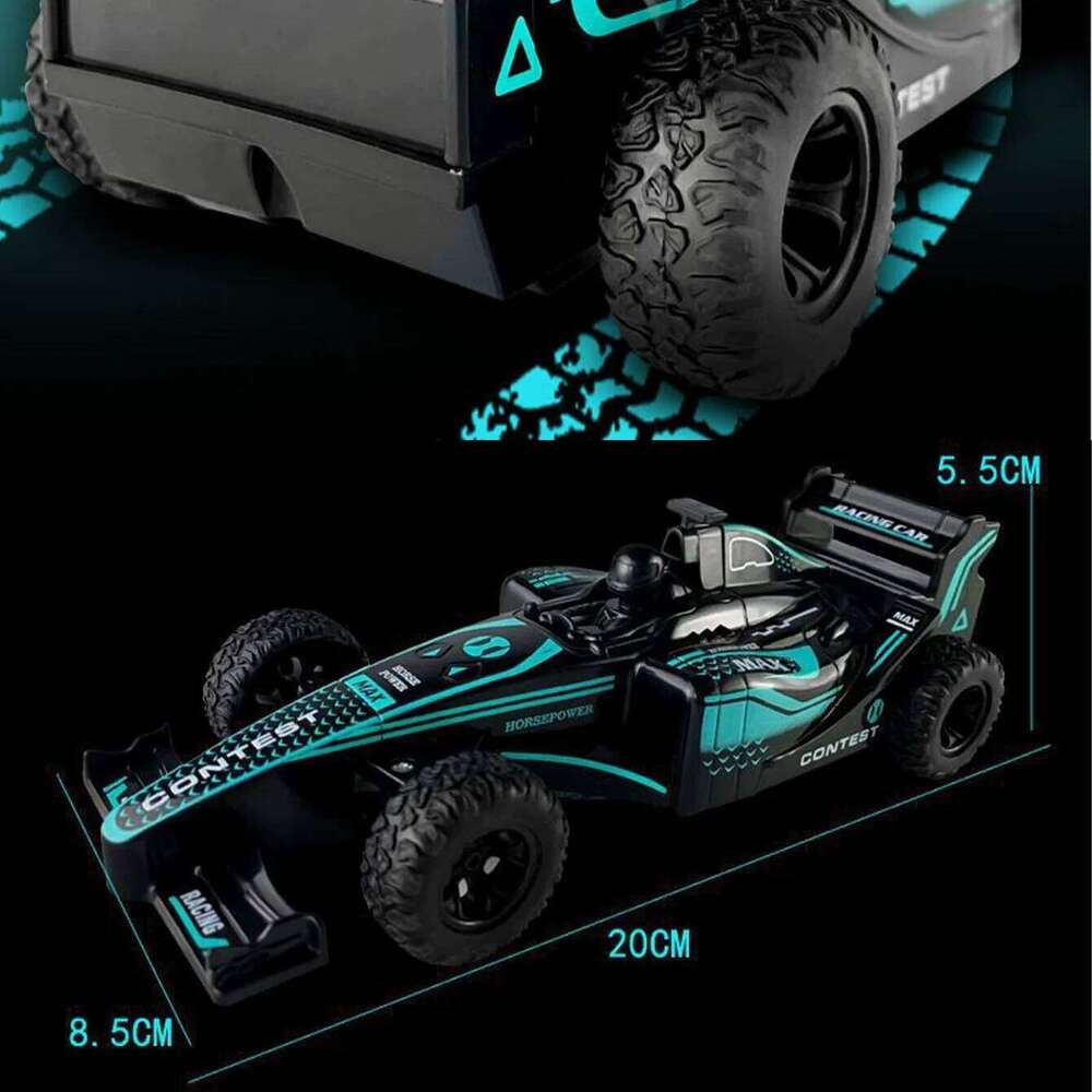 4 Channels 2.4GHz Remote Control Race with 4WD System Battery Powered Formula RC Car Adult Kids Festival Gifts for Boys Z260303