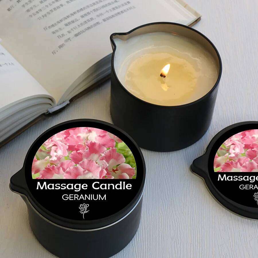 1PC Massage Candles, luxury aromatherapy candles, for stress relief and skin moisturizing, SM Product Scented Candle Body Oil W260304