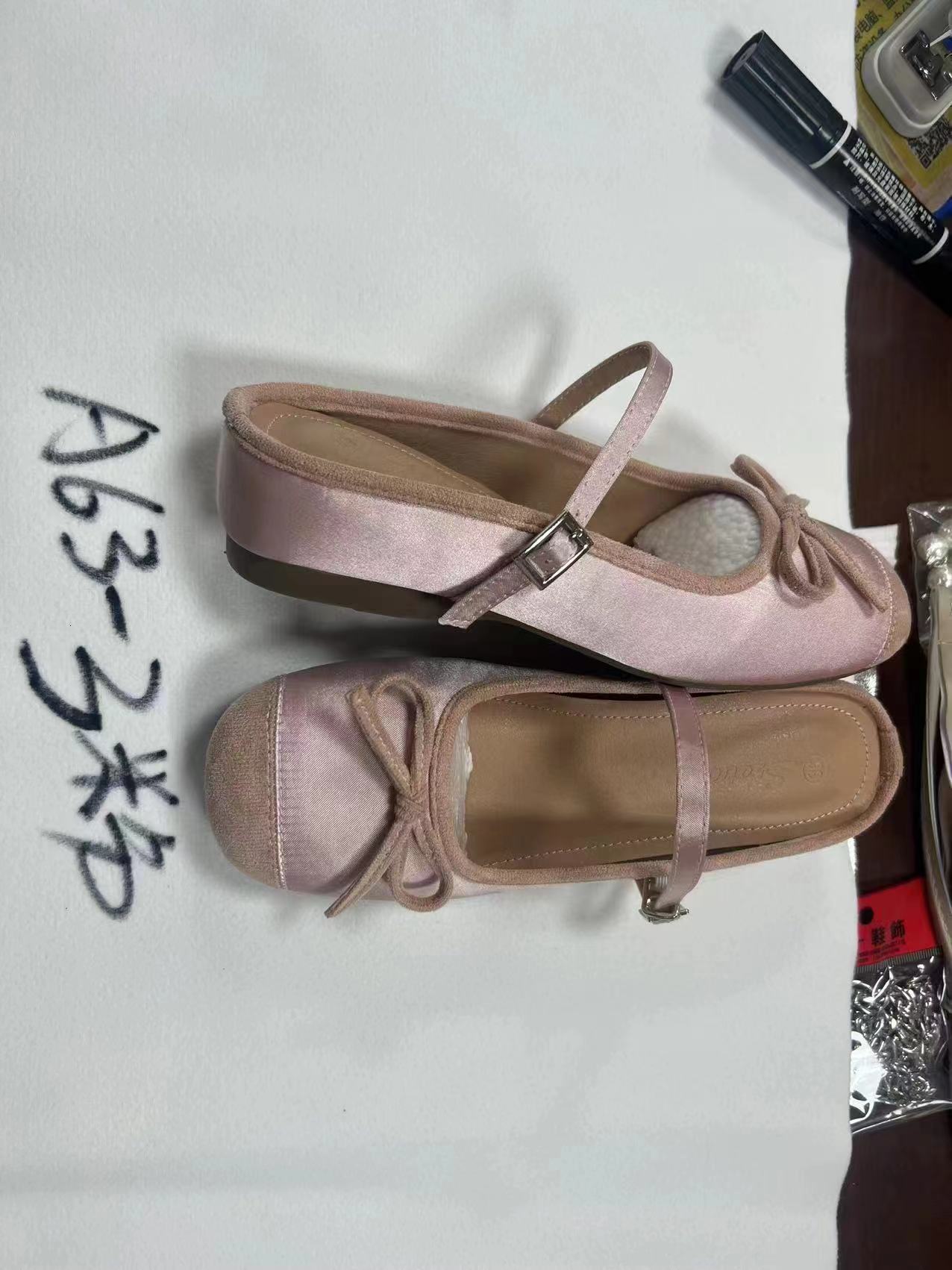 Womens Bow Toe Half Slippers Summer Non-Slip Inner Heightening Mary Jane Shoes for Women Soft Soled Breathable Sandals Slippers 240607