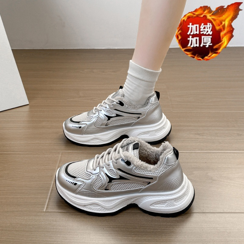 Thick Bott Breathable Versatile Casual Sneakers Fem White Tide Fi N-Slip Running Shoes atillas De Mujer Y250217