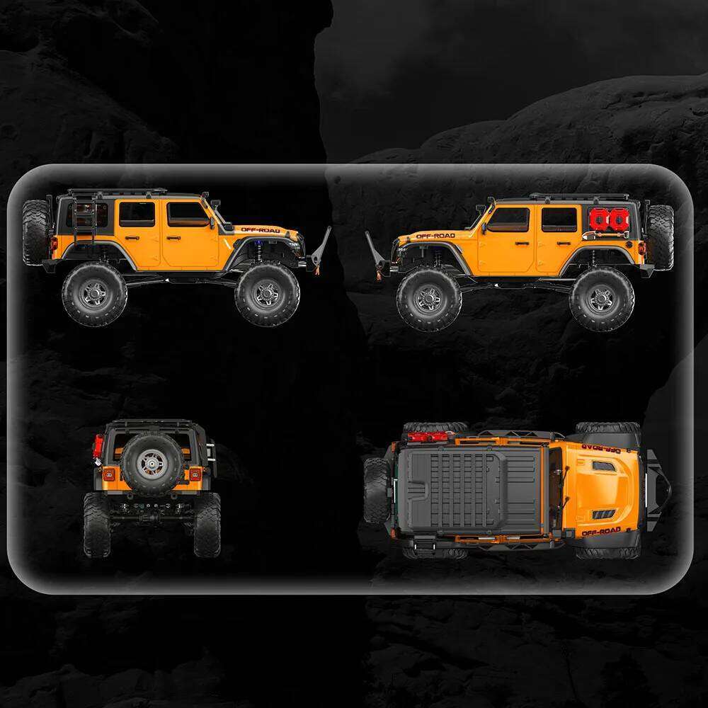 RC Car 1/10 HB RTR Remote Control Vehicle 2.4G Full Proportional Rock Crawler LED Light 4WD Off-Road Climbing Truck Toys Gifts Z260303