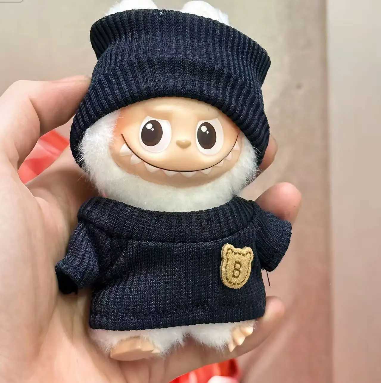 Labubu V4 Mini Doll Fashion Clothes - Luxury Classic Outfit & Hat Set, Gift for CollectorsT260304