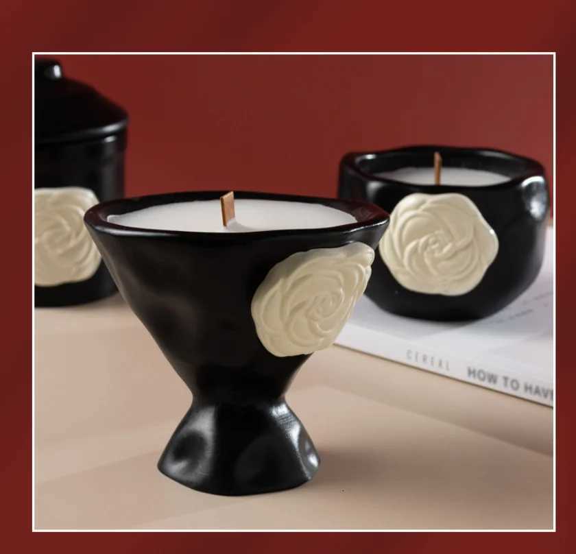 Candle Cup DIY Container Elegant Aromatherapy Candle Holder for Festival GiftsT260304