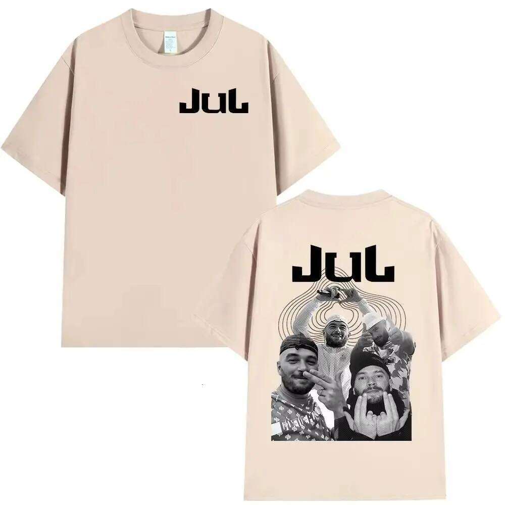 Fashion Hip Hop T-shirts Rapper Jul Alubm Graphic T-shirt Male Cotton Short Sleeves Print Casual Loose Streetwear Unisex H260304