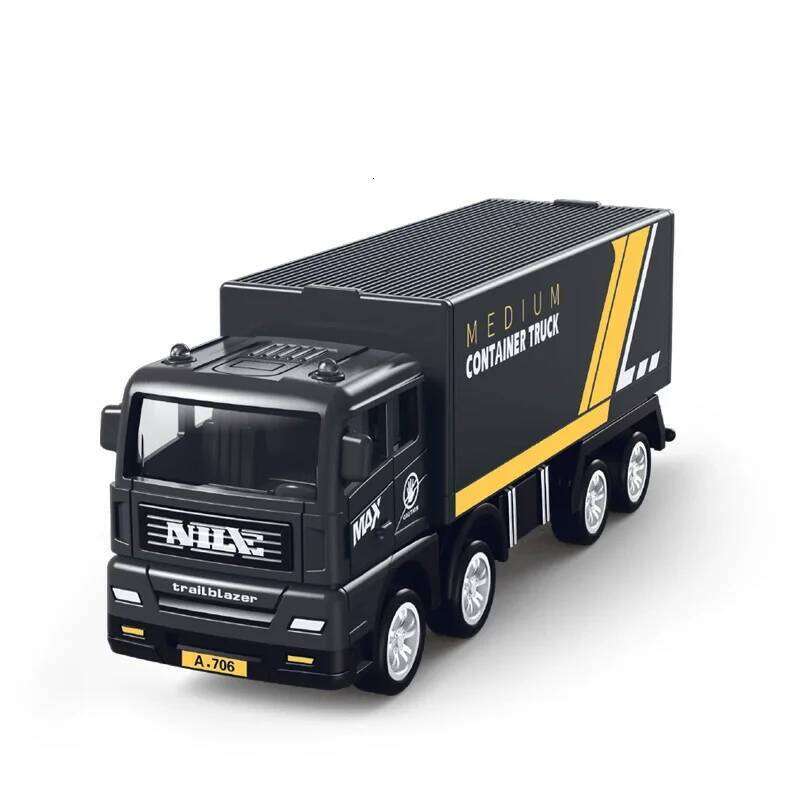 Simulation Transporter Container Truck Freight Vehicle Children Kids Pull Back Car Model Educational Toys for Boy Game Gift Z260303