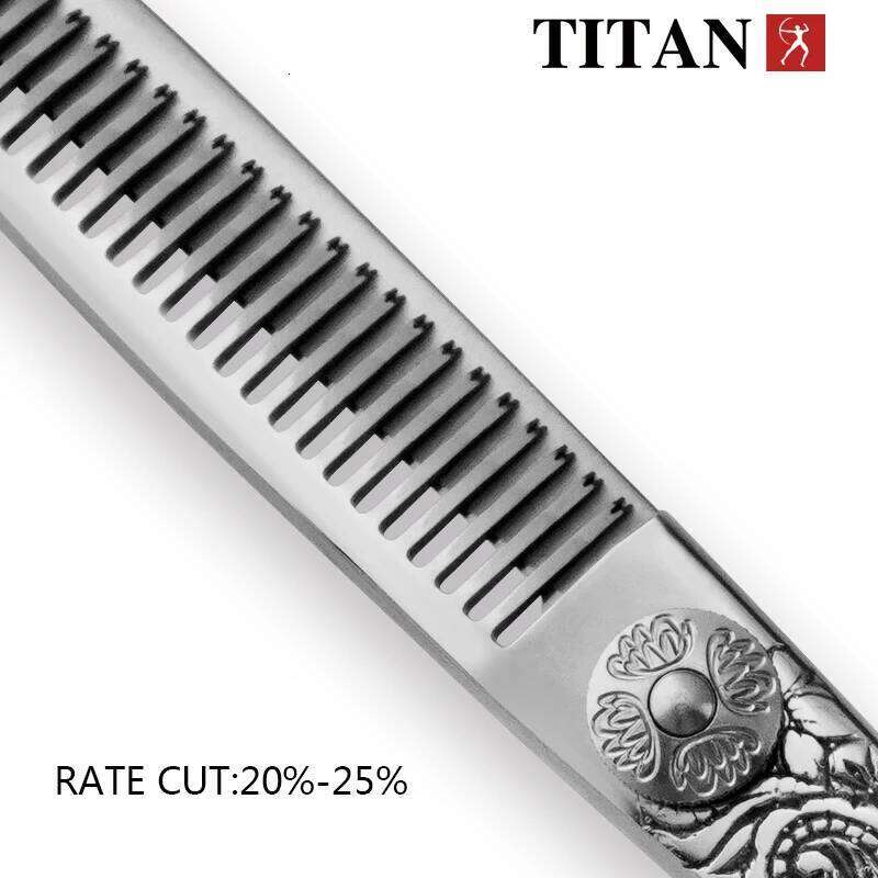 Titan Japanese 440 Steel 6 Inch Professional Scissors for Barber Cutting,, Hairdressing cut thinning shear H260303